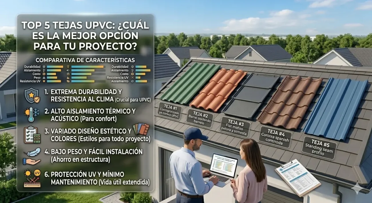 Top 5 Tejas UPVC ¿Cuál es la Mejor Opción para Tu Proyecto