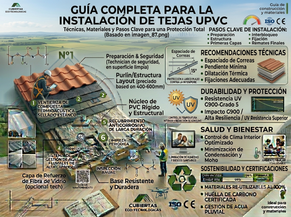 Guía Completa para la Instalación de Tejas UPVC Todo lo que Necesitas Saber