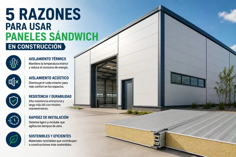 5 Razones para Usar Paneles Sándwich en Construcción