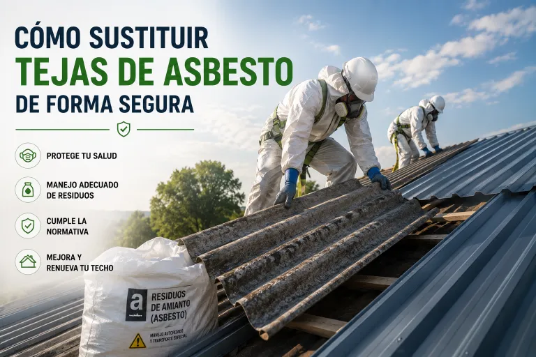 Cómo Sustituir Tejas de Asbesto de Forma Segura