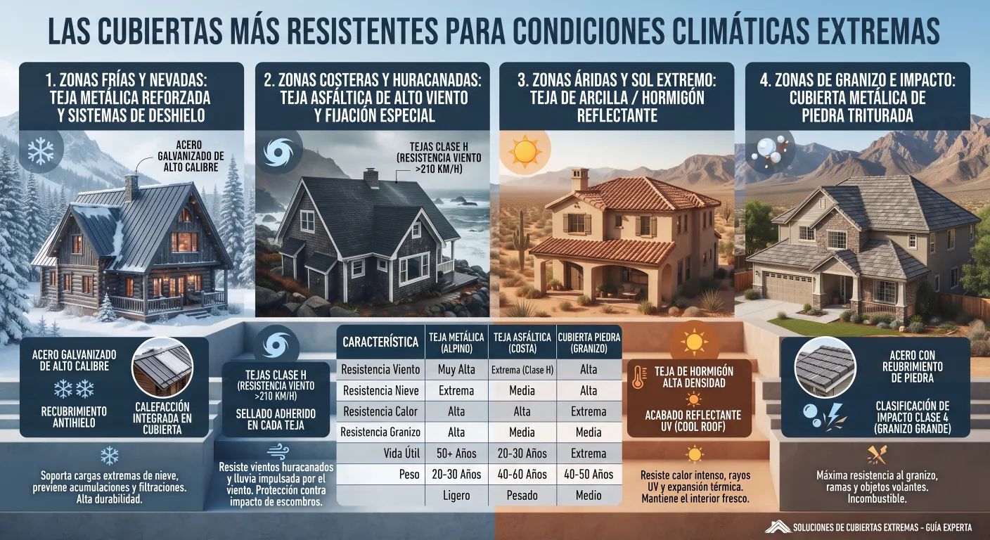 Las Cubiertas Más Resistentes para Condiciones Climáticas Extremas