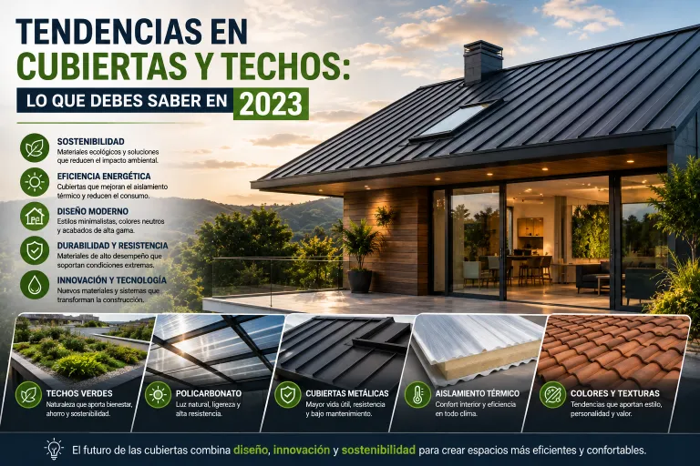 Tendencias en Cubiertas y Techos: Lo Que Debes Saber en 2023