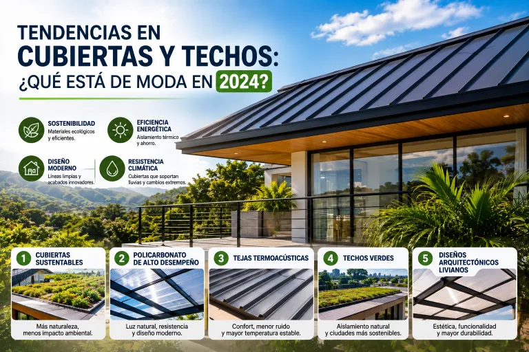 Tendencias en Cubiertas y Techos: ¿Qué Está de Moda en 2024?