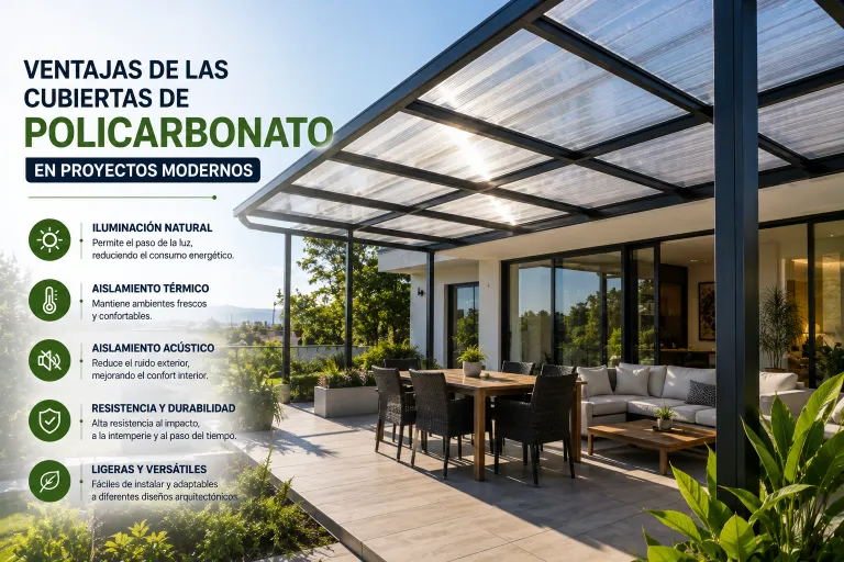 Ventajas de las Cubiertas de Policarbonato en Proyectos Modernos