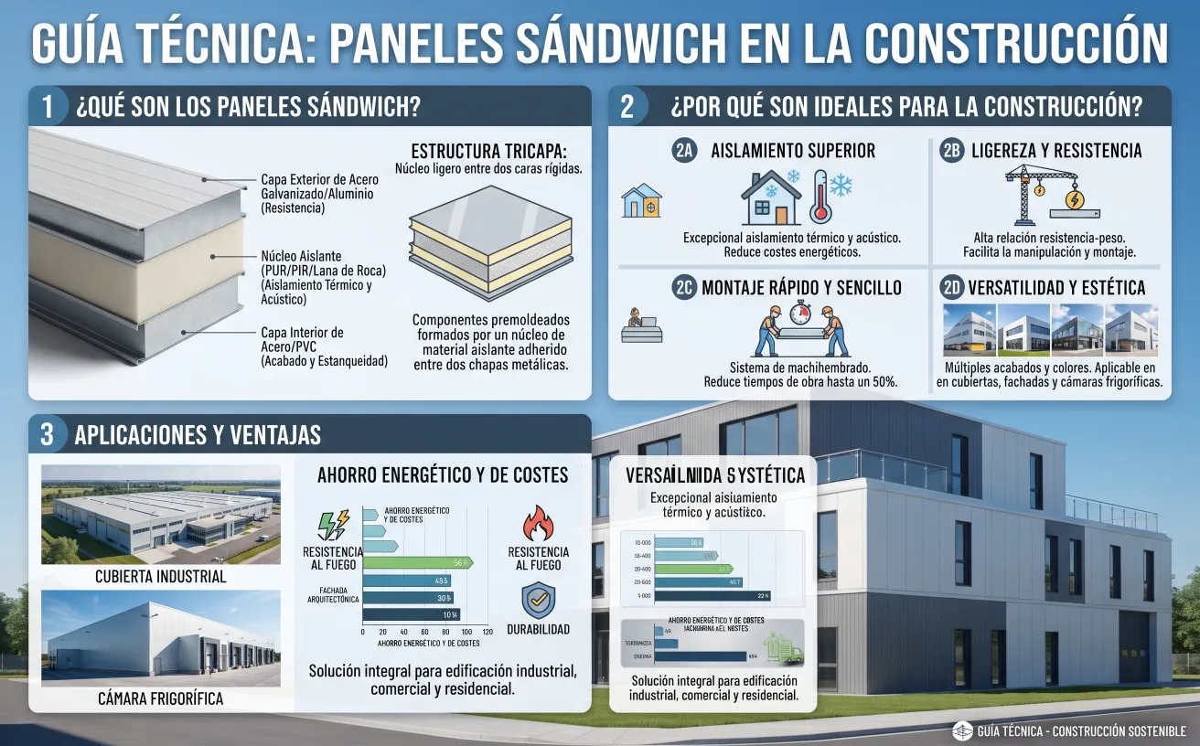 ¿Qué Son los Paneles Sándwich y Por Qué Son Ideales para la Construcción?
